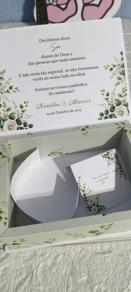 CAIXA CONVITE PADRINHOS