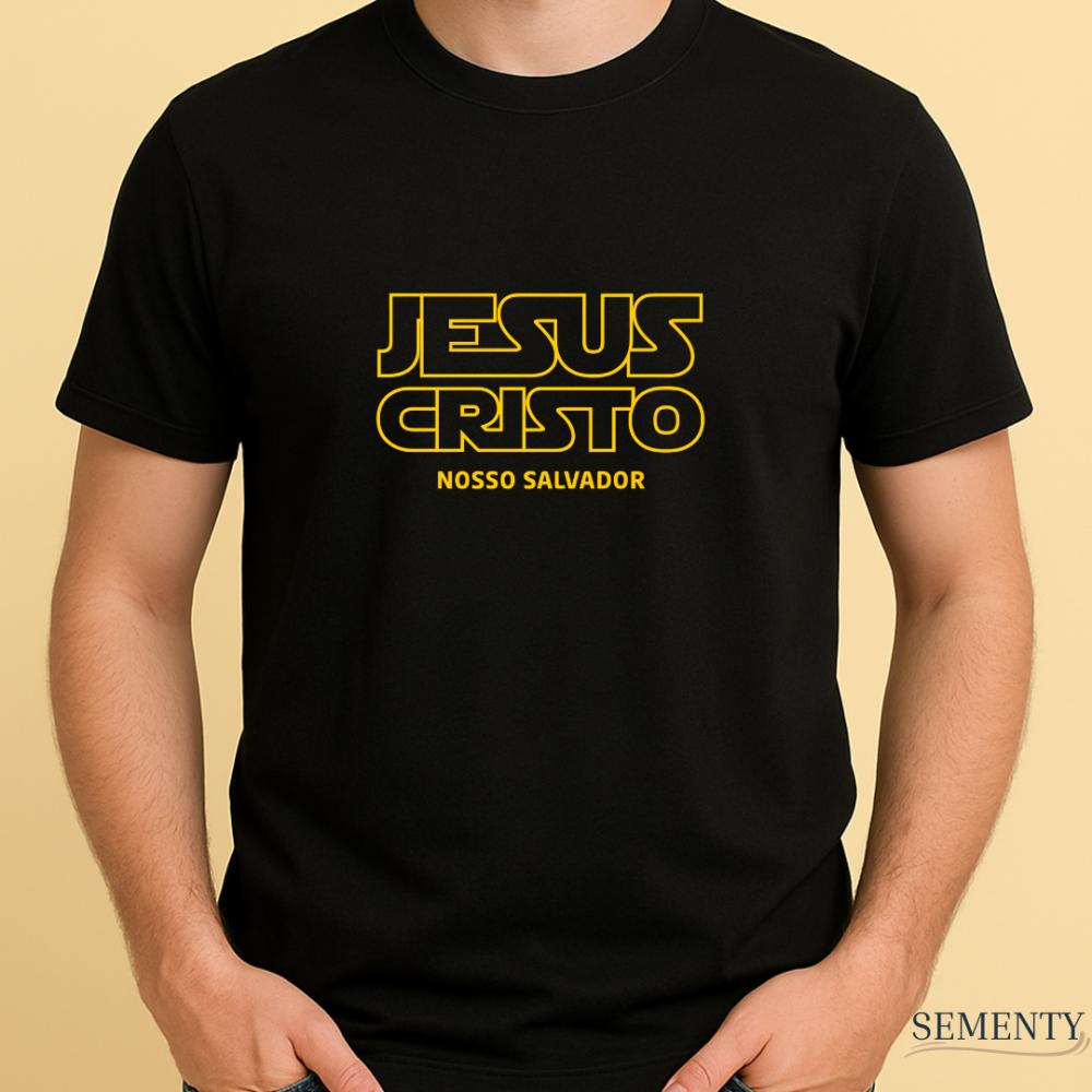 Camiseta Cristã JesusCristo Nosso Salvador – Estilo Geek com I
