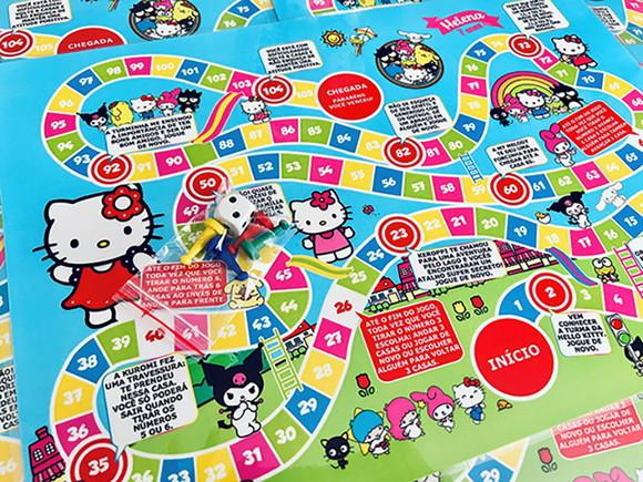 20 Jogo de Tabuleiro Festa Hello Kitty