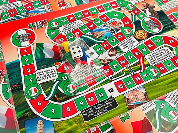 20 Jogo de Tabuleiro Italia - Lembrancinha