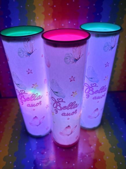 20 Luminarias de Led para Festa - Festa Borboletas