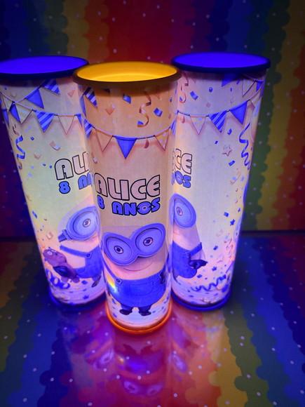 20 Luminárias de Led para Festa - Festa Minions