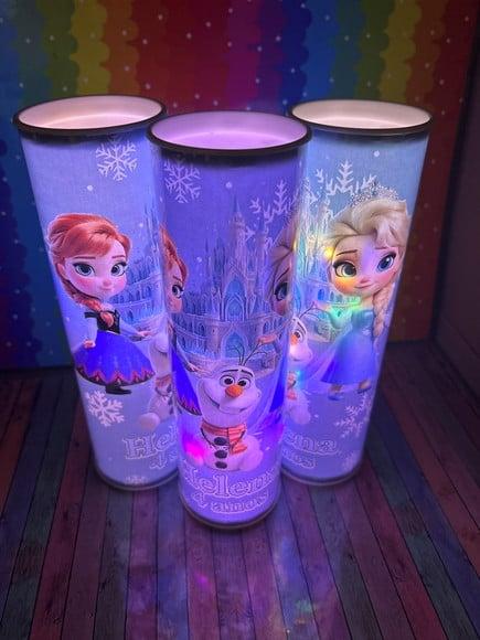 20 Luminarias de Led para Festa - Festa Frozen Cute