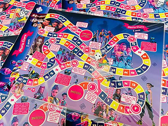 20 Jogo de Tabuleiro Guerreiras K Pop - Lembrancinha