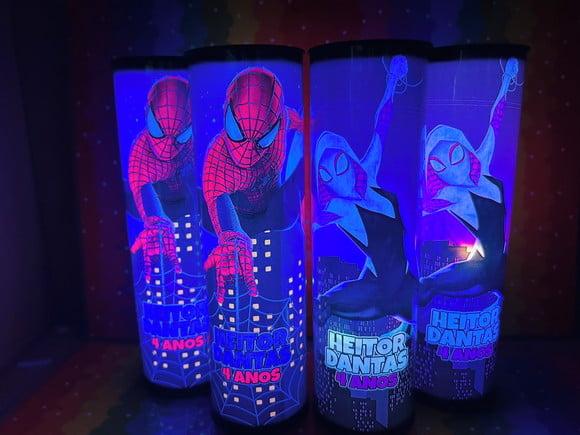 20 Luminárias de Led para Festa - Homem Aranha
