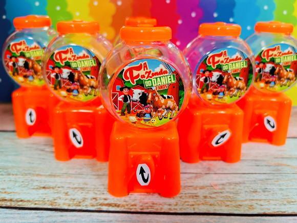 20 Mini Baleiro Candy Machine Fazendinha do Zenon