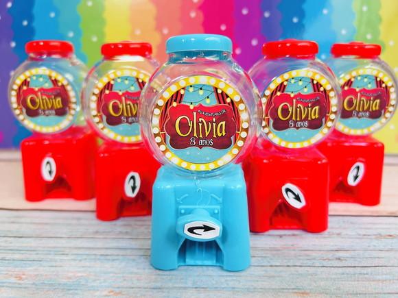 20 Mini Baleiro Candy Machine Aventuras de Poliana