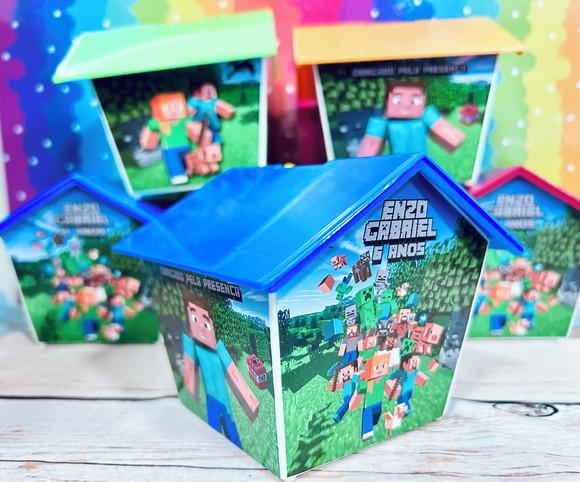 23 Casinha Cofre Personalizada nos 4 Lados Lembrancinha