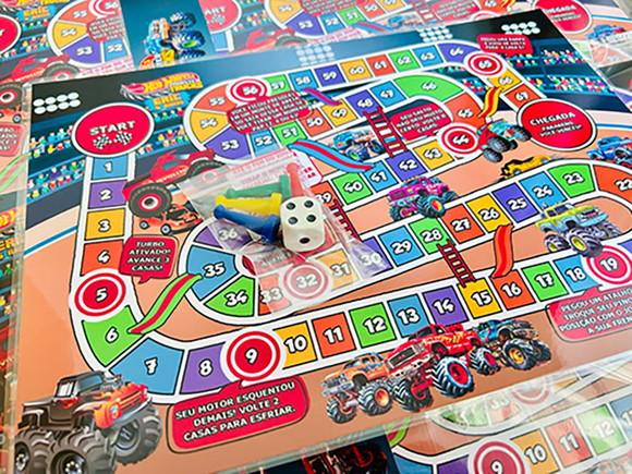 20 Jogo de Tabuleiro Personalizado Hotwheels Monster Truck