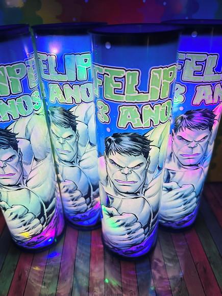 20 Luminarias de Led para Festa - Festa Hulk