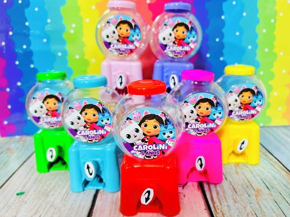 57 Mini Baleiro Candy Machine Personalizado Todos os Temas