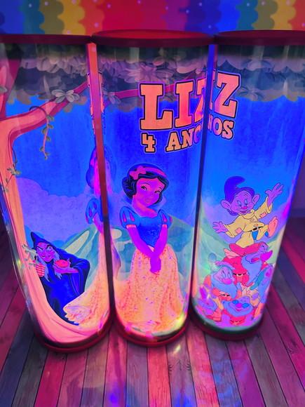 20 Luminarias de Led para Festa - Festa Branca de Neve