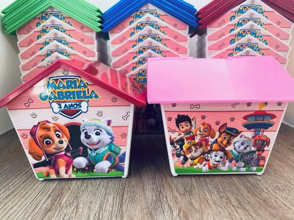 30 Casinha Cofre Personalizada Patrulha Canina Skye