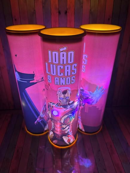 20 Luminárias de Led para Festa - Homem de Ferro