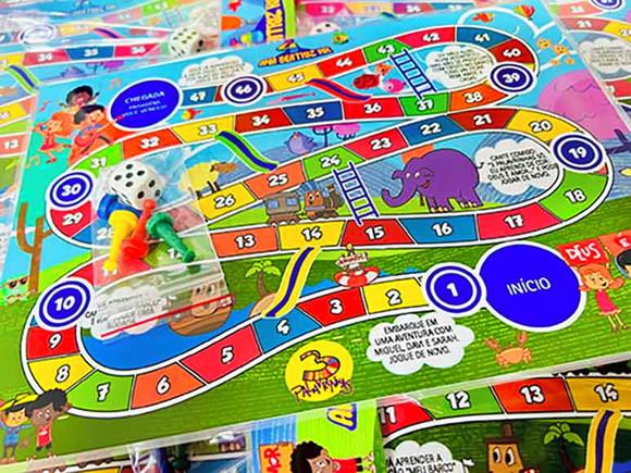 20 Jogo de Tabuleiro 3 Palavrinhas - Lembrancinha de Festa