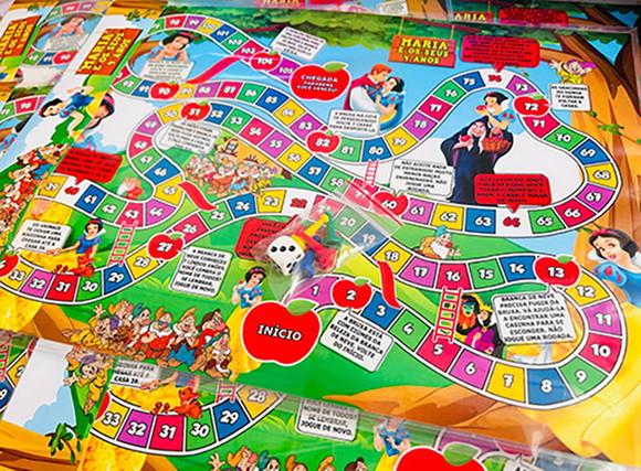 20 Lembrancinha Branca de Neve - Jogo de Tabuleiro