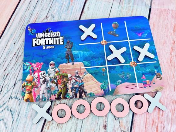 20 Jogo da Velha Fortnite com Sacolinha de Pvc