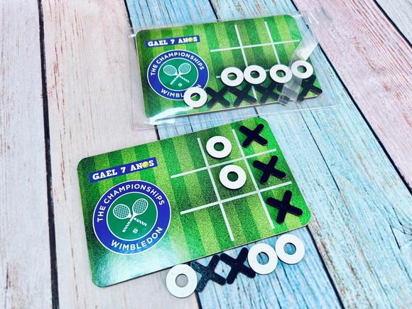 20 Jogo da Velha Tennis com Sacolinha de Pvc