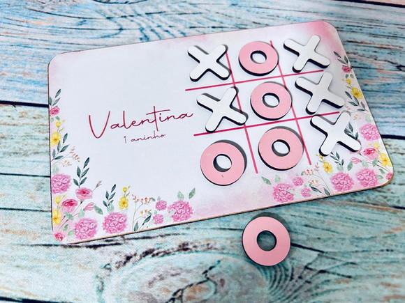 30 Jogo da Velha Personalizado Flores