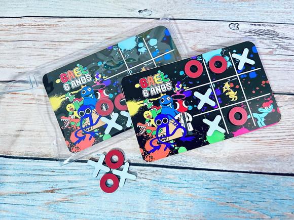 20 Jogo da Velha Rainbow Friends com Sacolinha de Pvc