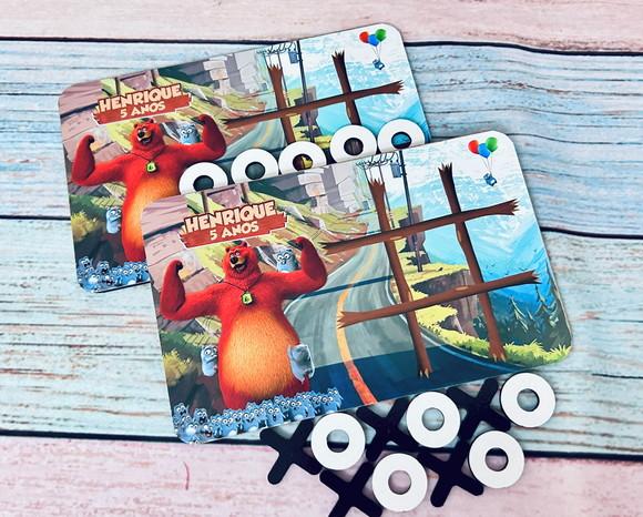 20 Jogo da Velha Grizzy com Sacolinha de Pvc