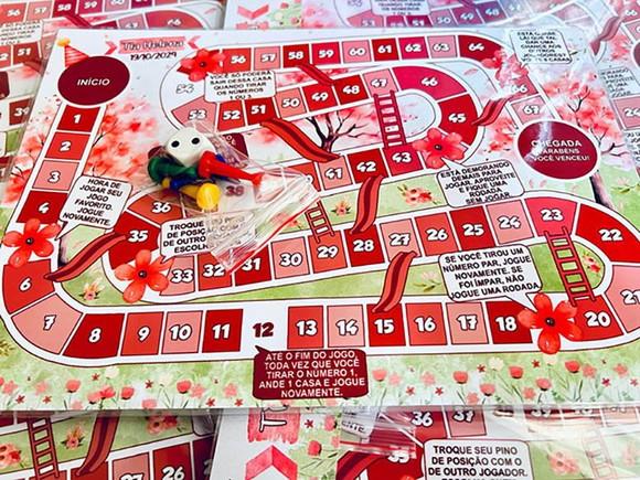 20 Jogo de Tabuleiro Flores- Lembrancinha