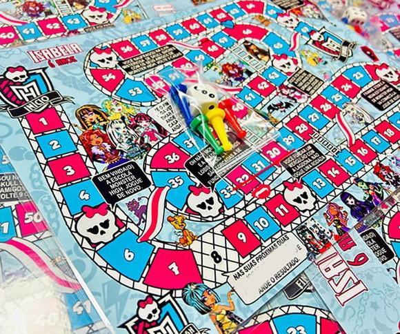 20 Jogo de Tabuleiro Monster High - Lembrancinha