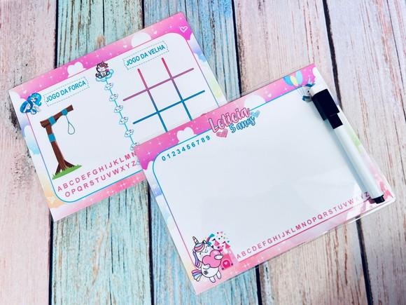 20 Lousas Mágicas Personalizadas Unicornio