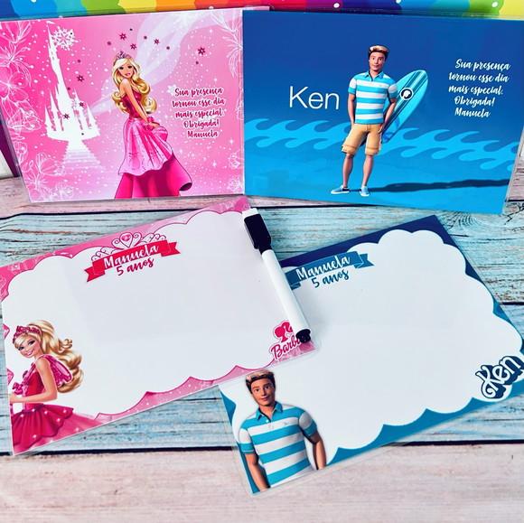 20 Lousas Mágicas Personalizadas Barbie