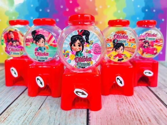 20 Mini Baleiro Candy Machine Vanellope - Detona Half