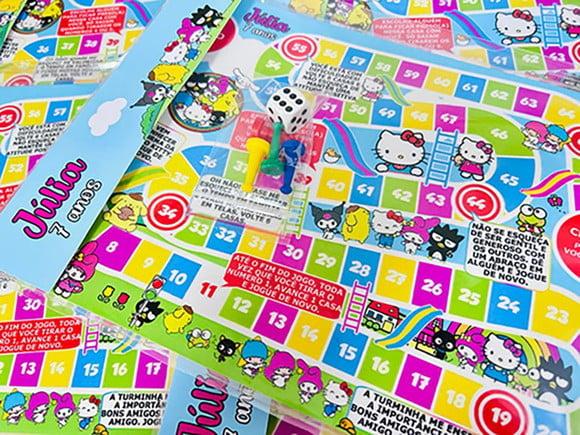 20 Jogo de Tabuleiro Hello Kitty - Lembrancinha