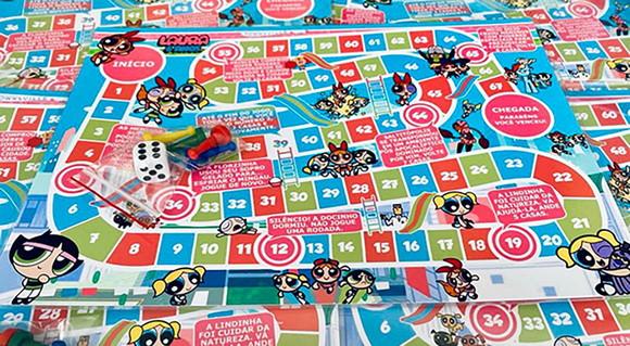 20 Jogo de Tabuleiro Meninas Super Poderosas - Lembrancinha