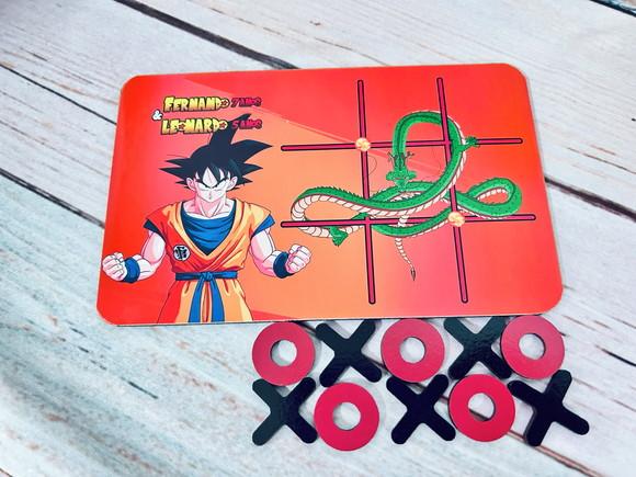 20 Jogo da Velha Dragon Ball com Sacolinha de Pvc