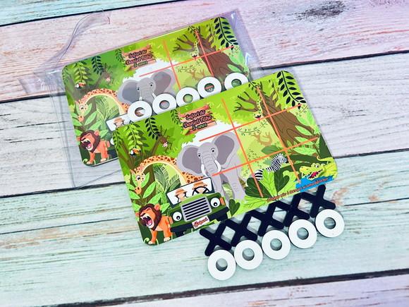 20 Jogo da Velha Safari com Sacolinha de Pvc
