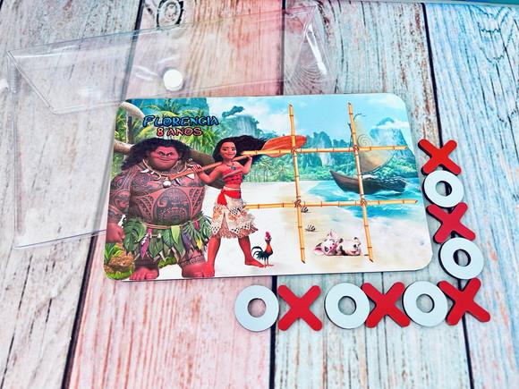 20 Jogo da Velha Moana com Sacolinha de Pvc