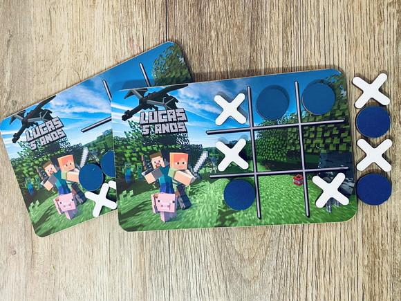 20 Jogo da Velha Personalizado Minecraft