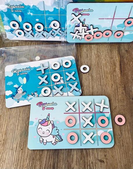35 Jogo da Velha Personalizado com Sacolinha de Pvc