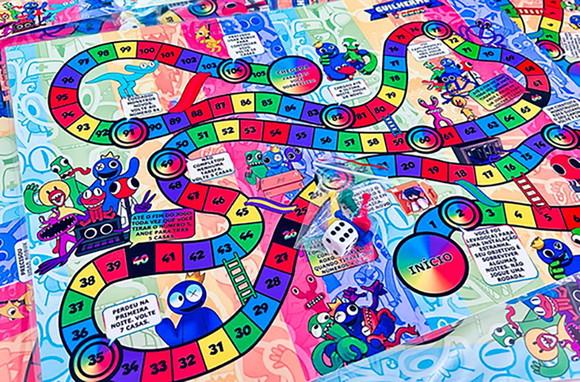20 Lembrancinha Rainbow Friends - Jogo de Tabuleiro