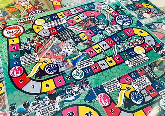 20 Jogo de Tabuleiro Power Ranger - Lembrancinha
