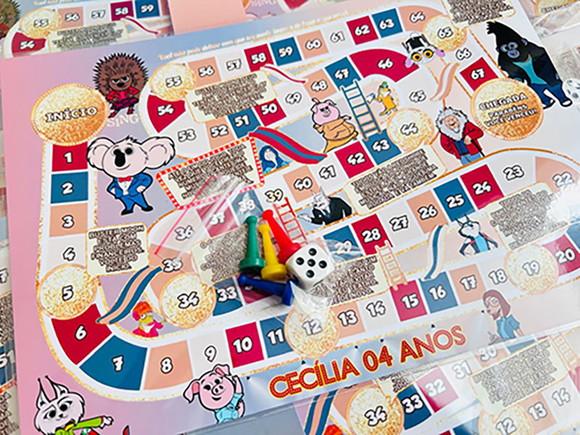 20 Jogo de Tabuleiro Sing - Lembrancinha
