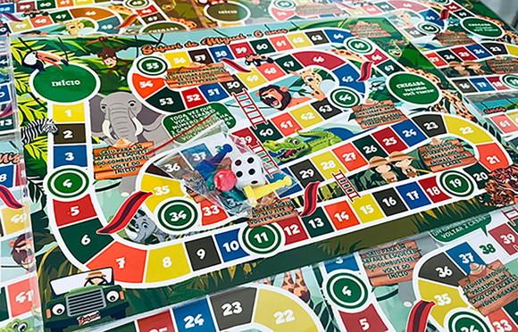 20 Jogo de Tabuleiro Safari - Lembrancinha