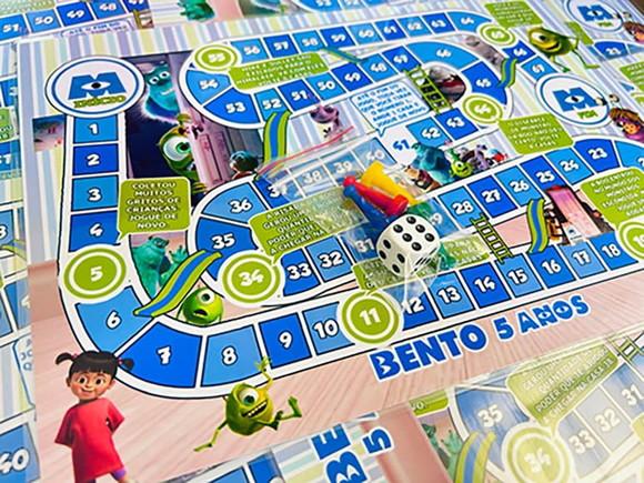 20 Jogo de Tabuleiro Monstros Sa - Lembrancinha