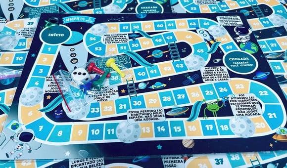 20 Jogo de Tabuleiro Astronauta - Lembrancinha