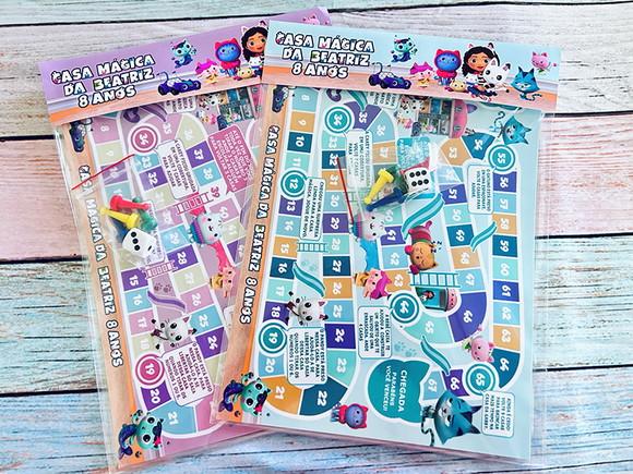 30 Jogo de Tabuleiro Personalizado + Tag Adesiva