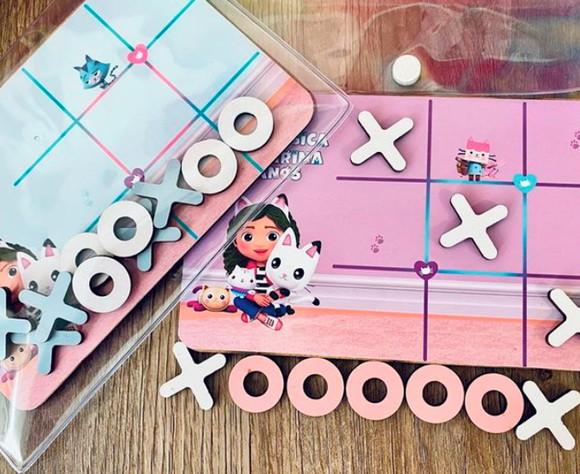 80 Jogo da Velha Personalizado com Sacolinha de Pvc