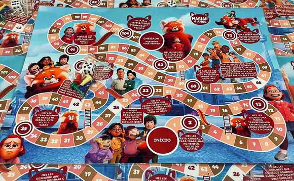 20 Lembrancinha Festa Red Disney -jogo de Tabuleiro