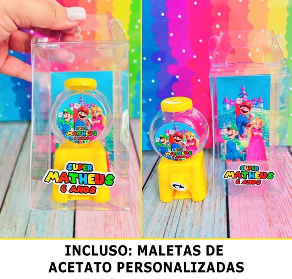 20 Mini Baleiro Candy Machine + Maletinha de Acetato