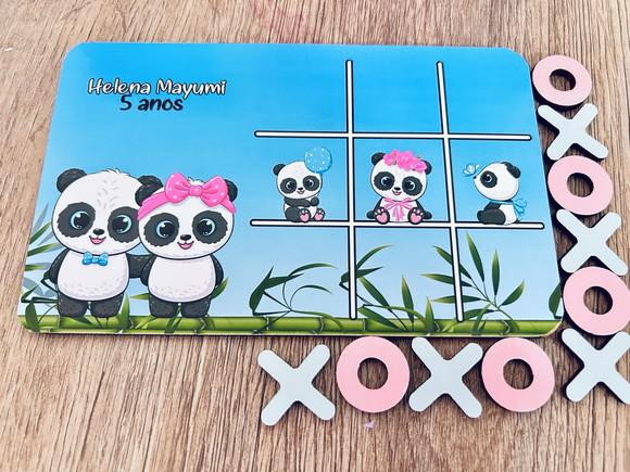 20 Jogo da Velha Personalizado Panda