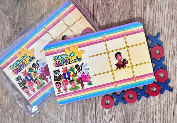 20 Jogo da Velha Folclore com Sacolinha de Pvc
