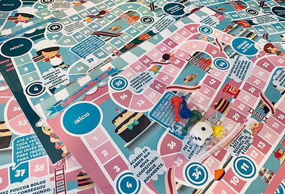 20 Jogo de Tabuleiro Confeitaria Meninas e Meninos